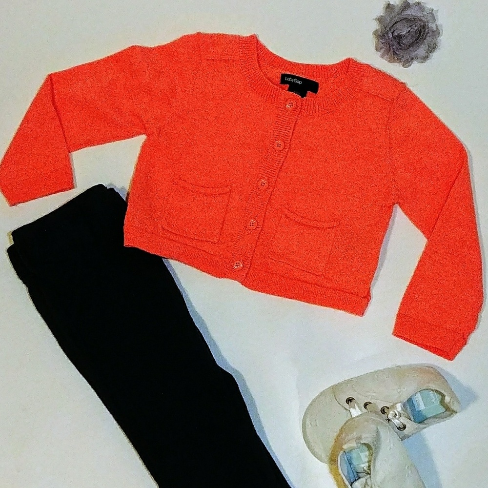Baby Gap Tangerine Sweater Girl